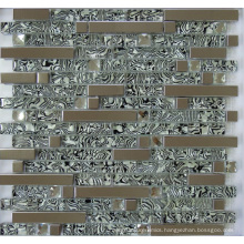 Glass Mix Metal Mosaic Tile (SM255)